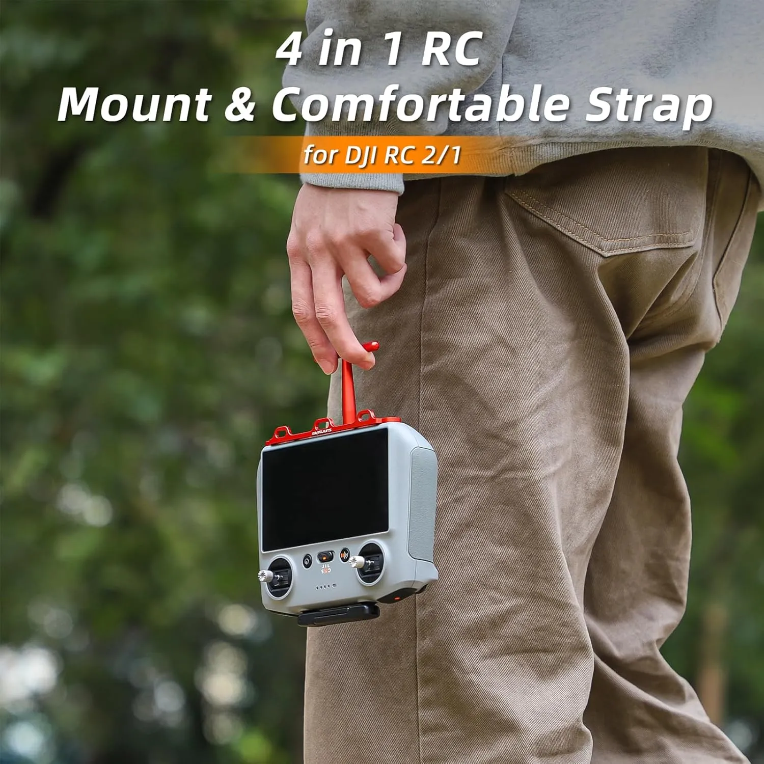for DJI Remote Controller Bracket with Controller Lanyard Neck Strap, 3 Hook Aluminum Alloy Bracket for DJI Flip, Mini 4 Pro, Air 3, Mini 3 Pro, Mavic 3 Pro Accessories, For Dji Rc/Rc 2