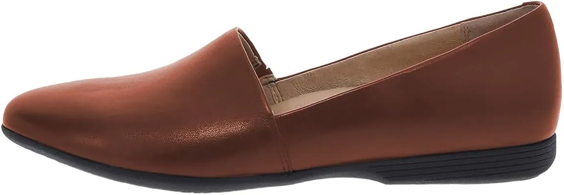FOWT Women Fashion Closed Almond Toe Pumps Solid Color Loafer Flats Slip On Cozy Party Dress Office Shoes Size 4-16 US