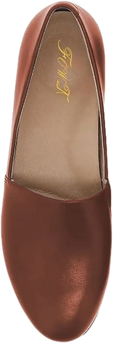FOWT Women Fashion Closed Almond Toe Pumps Solid Color Loafer Flats Slip On Cozy Party Dress Office Shoes Size 4-16 US