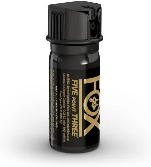 Fox Labs 1.5 Ounce Pepper Spray, 5,300,000 Scoville Heat Units, 10 Foot Range, Flip Top, Stream Spray