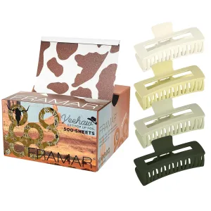 Framar Hair Foils For Highlighting – Green Hair Clips For Women Thick Hair