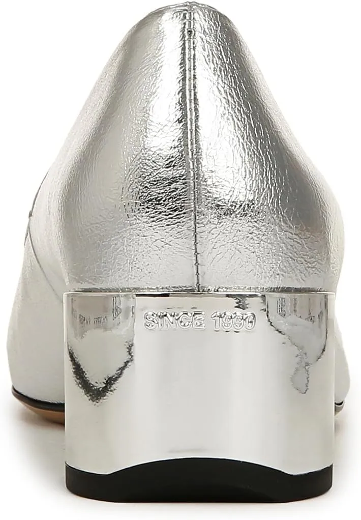 Franco Sarto Women's Natalia Square Toe Block Heel Pump with Bow