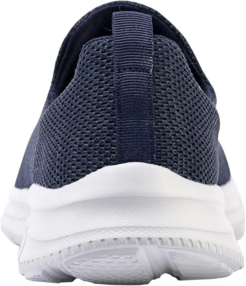 Frank Mully Men's Slip On Walking Shoes Lightweight Casual Knit Loafer Sneakers Comfortable Mesh Work Shoes Athletic Walking Shoes for Men Breathable