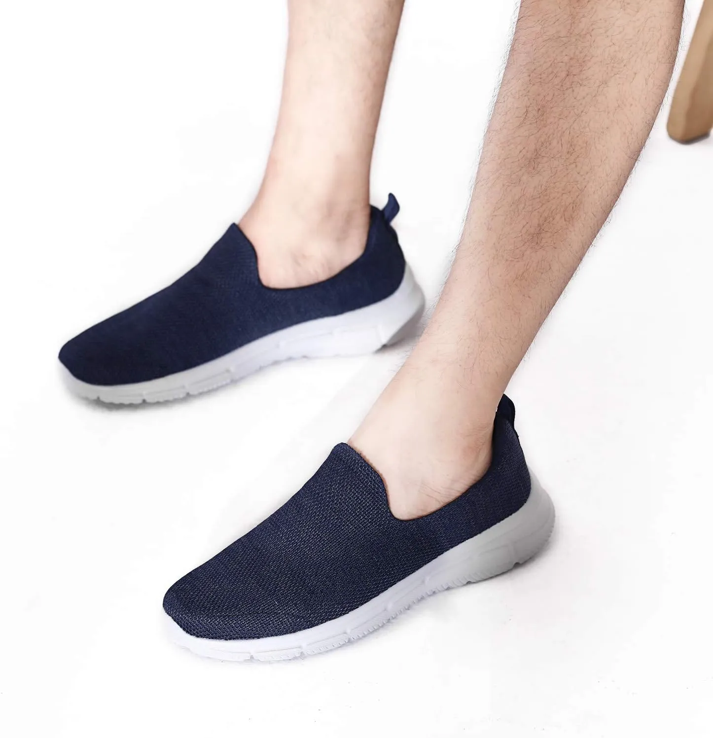 Frank Mully Men's Slip On Walking Shoes Lightweight Casual Knit Loafer Sneakers Comfortable Mesh Work Shoes Athletic Walking Shoes for Men Breathable