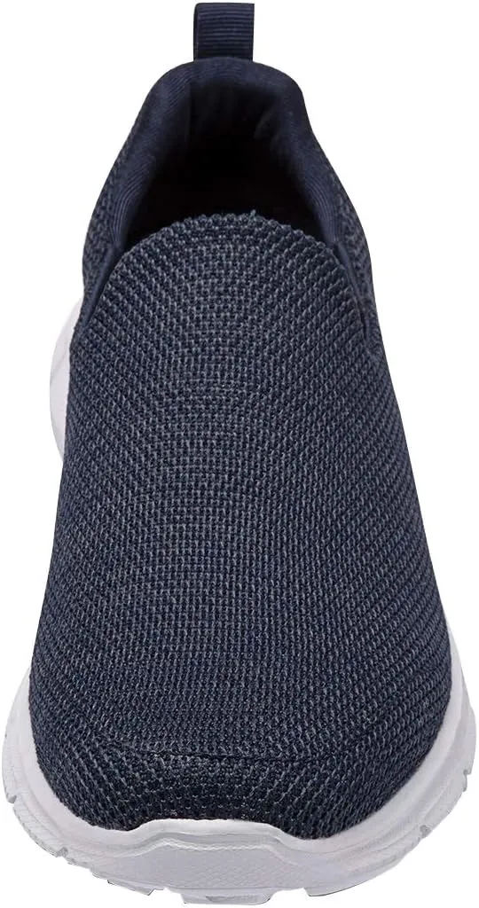 Frank Mully Men's Slip On Walking Shoes Lightweight Casual Knit Loafer Sneakers Comfortable Mesh Work Shoes Athletic Walking Shoes for Men Breathable