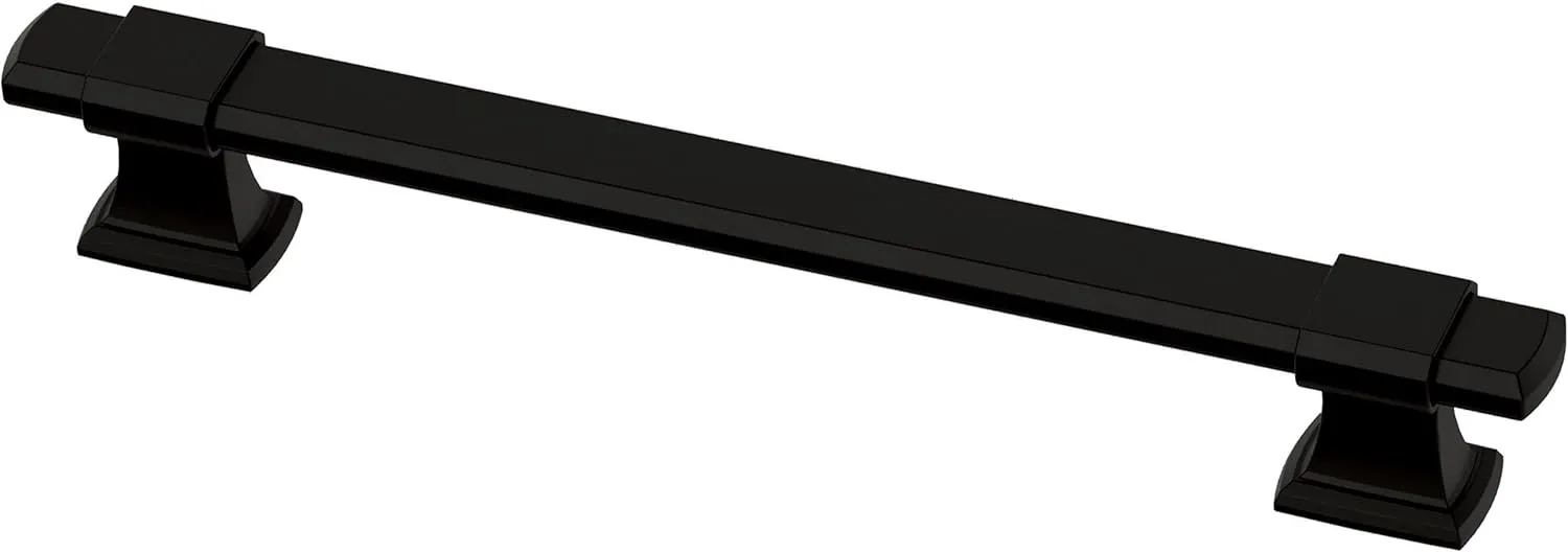 Franklin Brass Adjusta-Pull Chamfered Edge (5-Pack) Adjustable Drawer Pulls/Cabinet Handles 1-3/8" to 6-5/16" Hole Center Matte Black Hardware Kitchen Door, Drawers, Dressers, Furniture P49107-FB-B