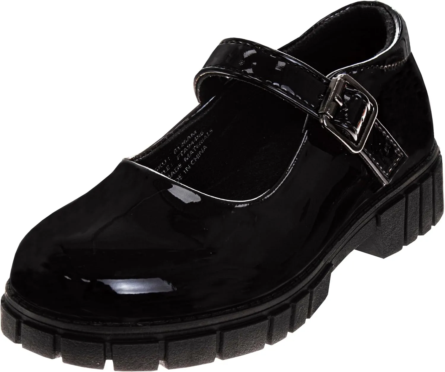 French Toast Girls Round Toe Ankle Strap Maryjane School Shoes - Mary Jane Chunky Platform Oxford Dress Shoe Pumps - Black/Navy/Brown (Size 12-5 Little Kid/Big Kid)