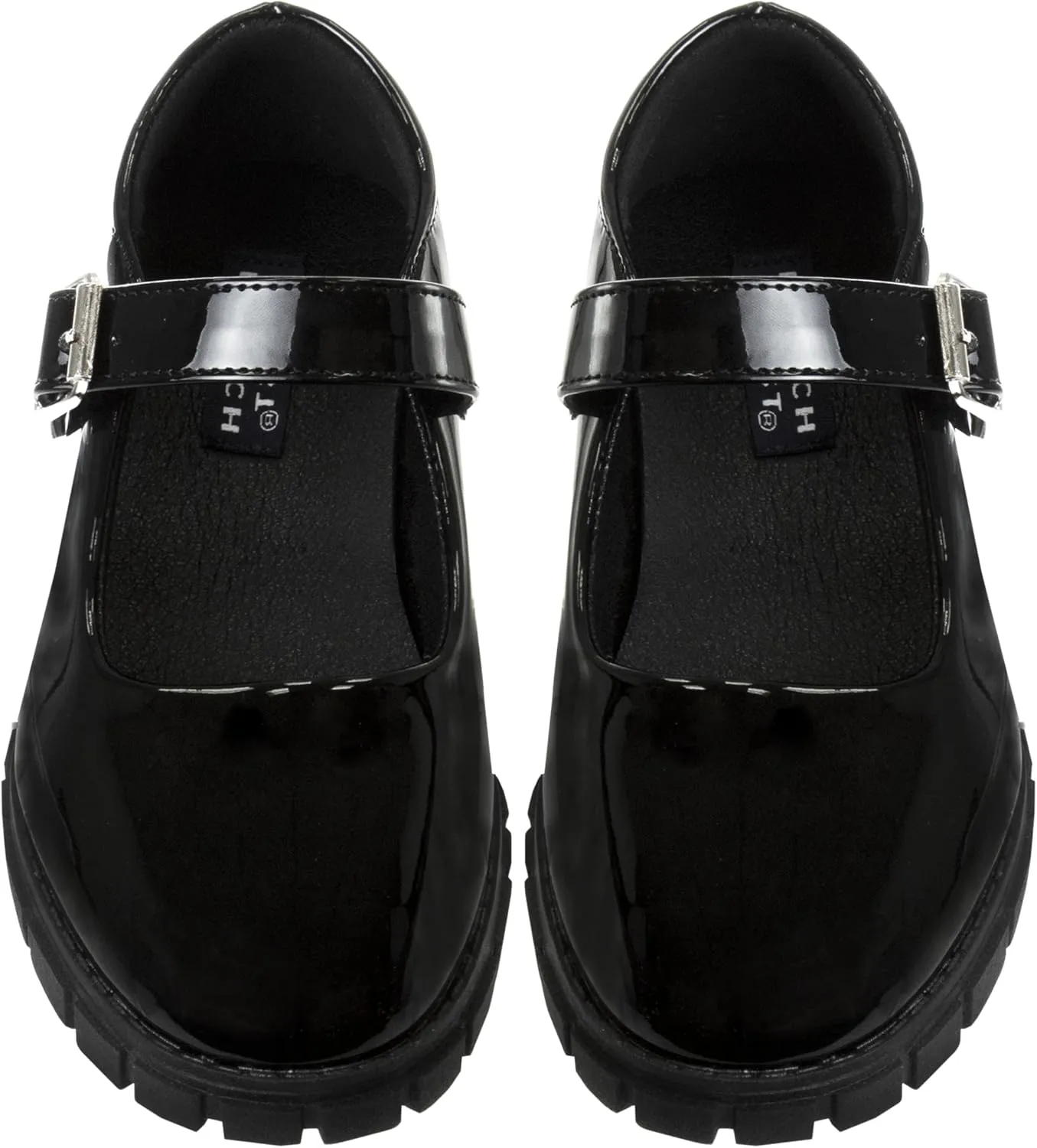 French Toast Girls Round Toe Ankle Strap Maryjane School Shoes - Mary Jane Chunky Platform Oxford Dress Shoe Pumps - Black/Navy/Brown (Size 12-5 Little Kid/Big Kid)