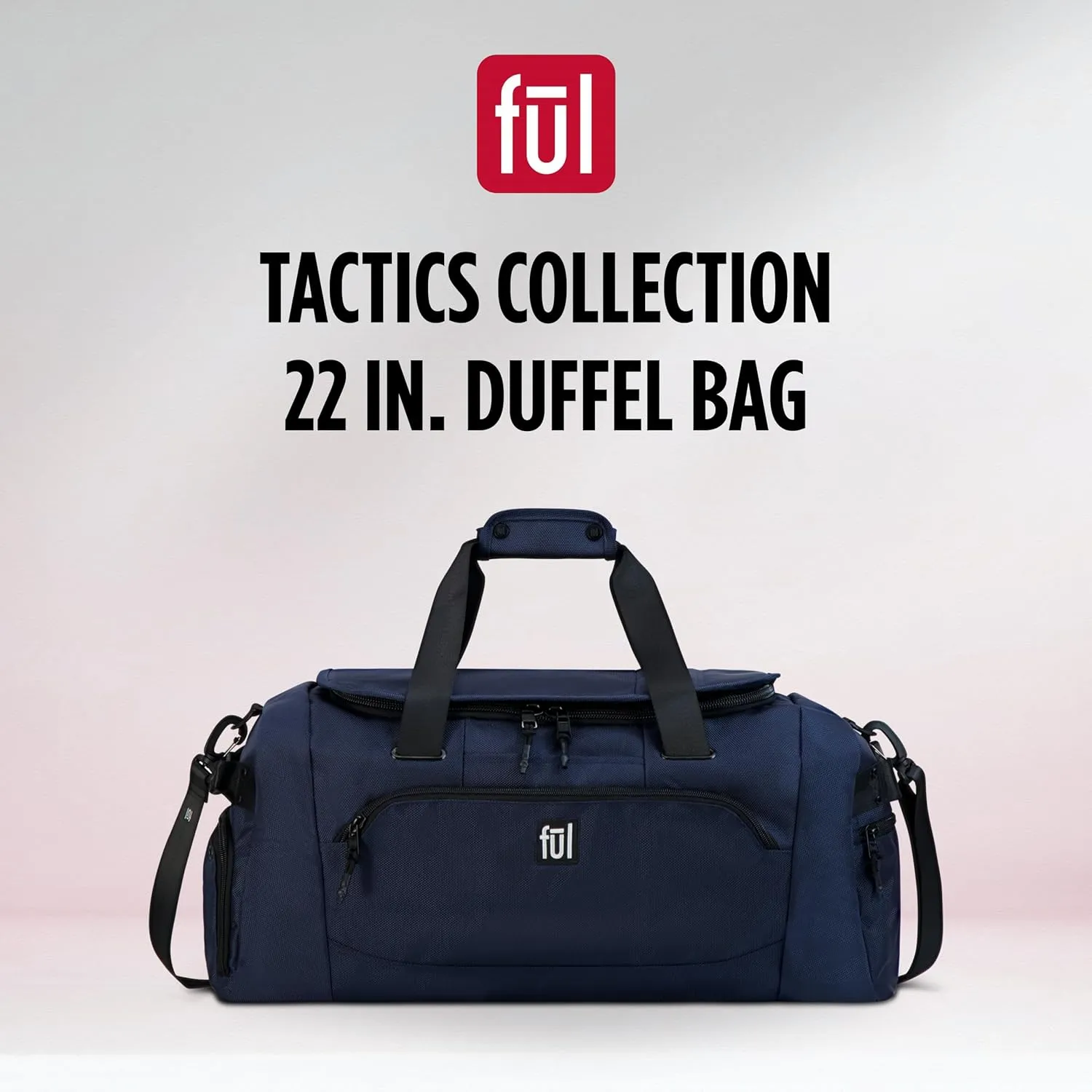 FUL Tactics 22 Inch Duffel Bag, Siege Small Travel Carry on Luggage with Handles and Shoulder Strap