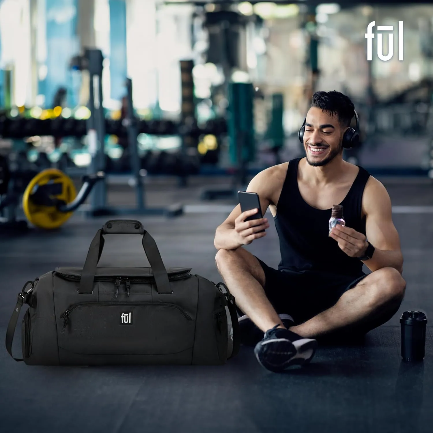 FUL Tactics 22 Inch Duffel Bag, Siege Small Travel Carry on Luggage with Handles and Shoulder Strap