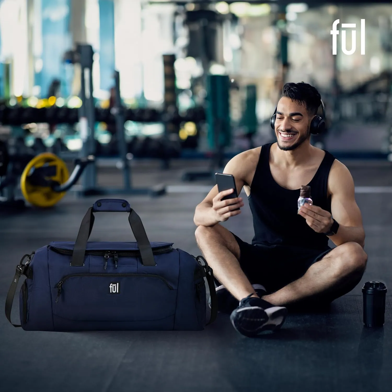 FUL Tactics 22 Inch Duffel Bag, Siege Small Travel Carry on Luggage with Handles and Shoulder Strap