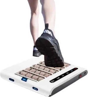 Fully Automatic Sole Cleaning Machine, Automatic Induction Shoe Polisher, Shoe Polishing Machine,Waterless Shoes Sole Cleaning Equipment with 1000PA Suction (White, 35 × 35.3 × 5.3cm)