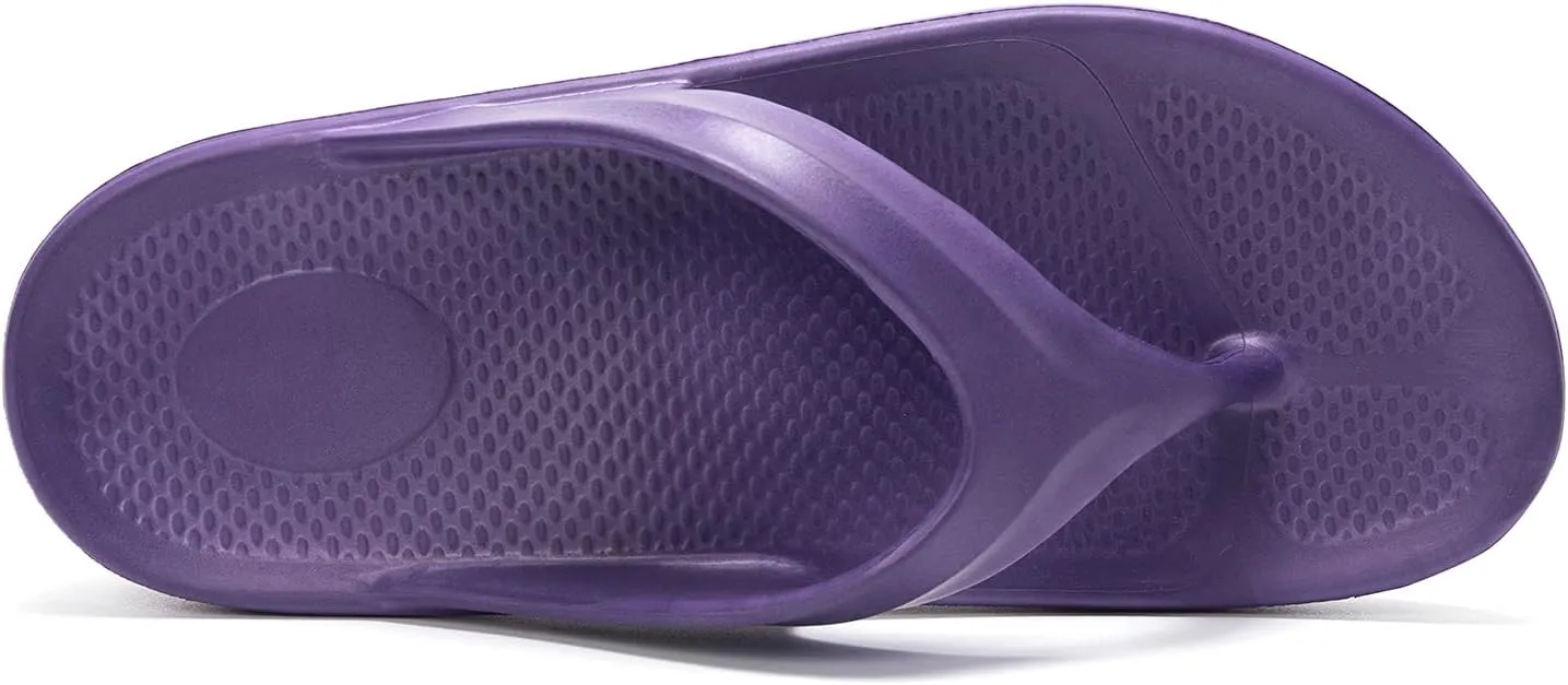 FUNKYMONKEY Women's Thong Flip Flop Ultra Soft Arch Support Sandals