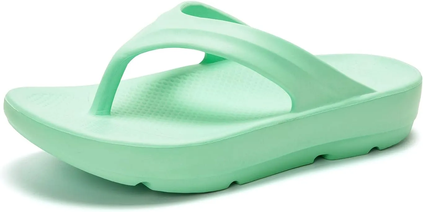 FUNKYMONKEY Women's Thong Flip Flop Ultra Soft Arch Support Sandals