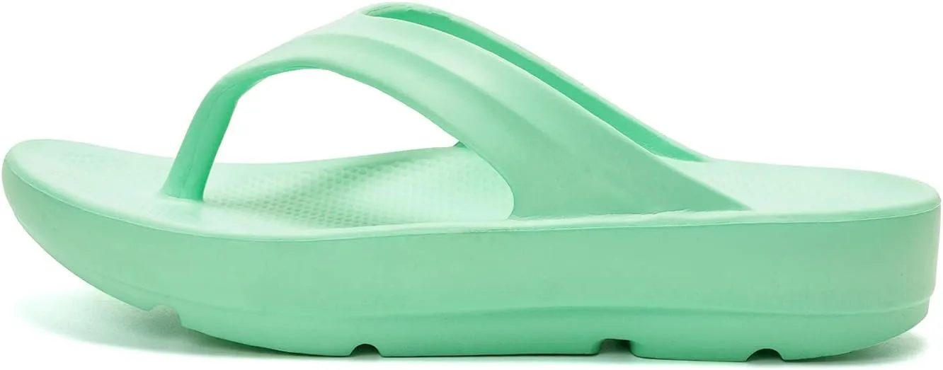 FUNKYMONKEY Women's Thong Flip Flop Ultra Soft Arch Support Sandals