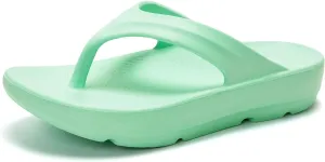 FUNKYMONKEY Women's Thong Flip Flop Ultra Soft Arch Support Sandals
