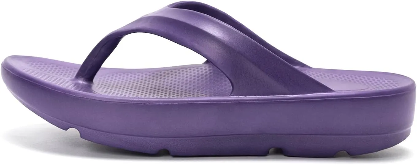 FUNKYMONKEY Women's Thong Flip Flop Ultra Soft Arch Support Sandals