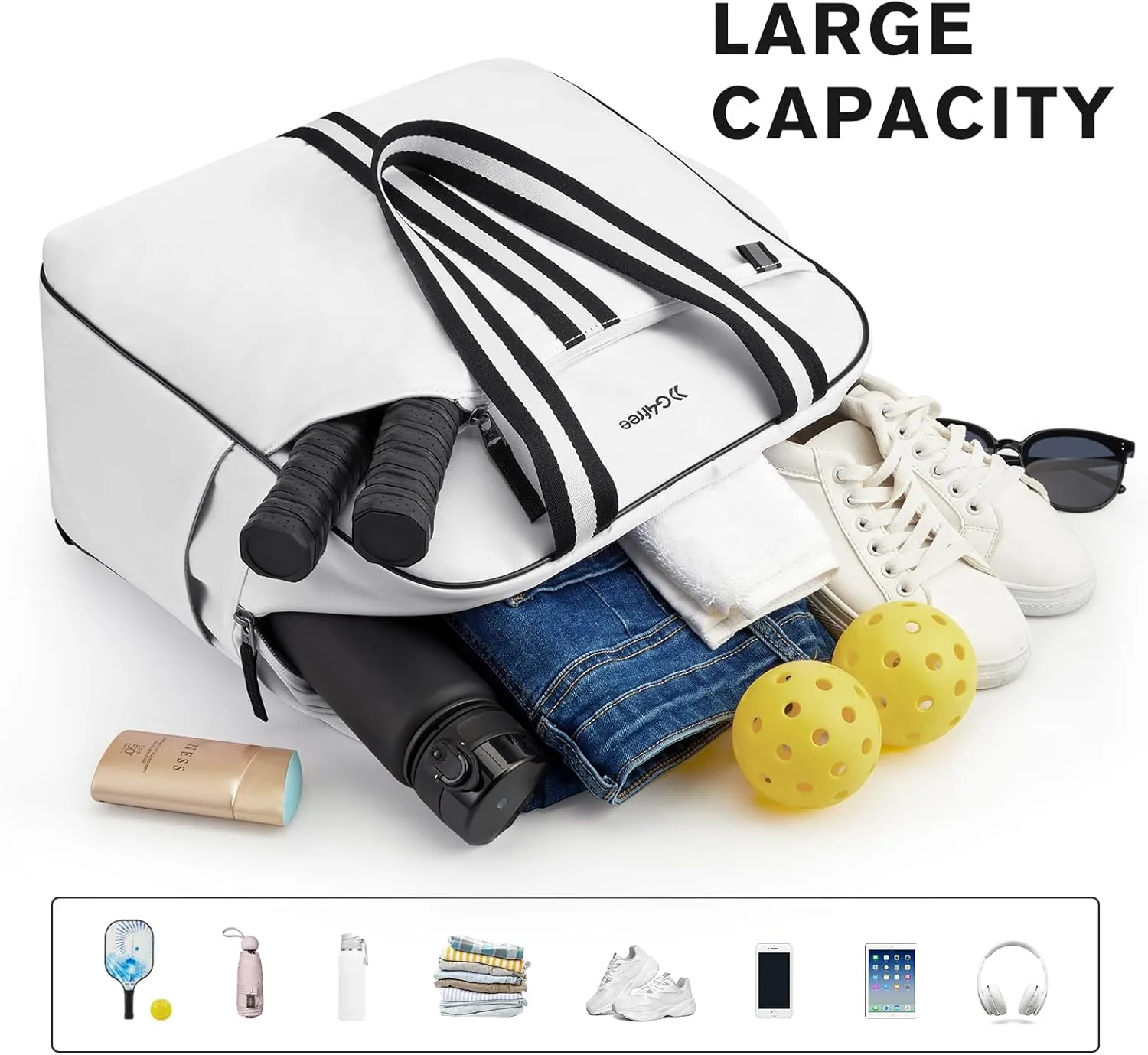 G4Free Pickleball Bag, Pickleball Bag Tote for Women and Men
