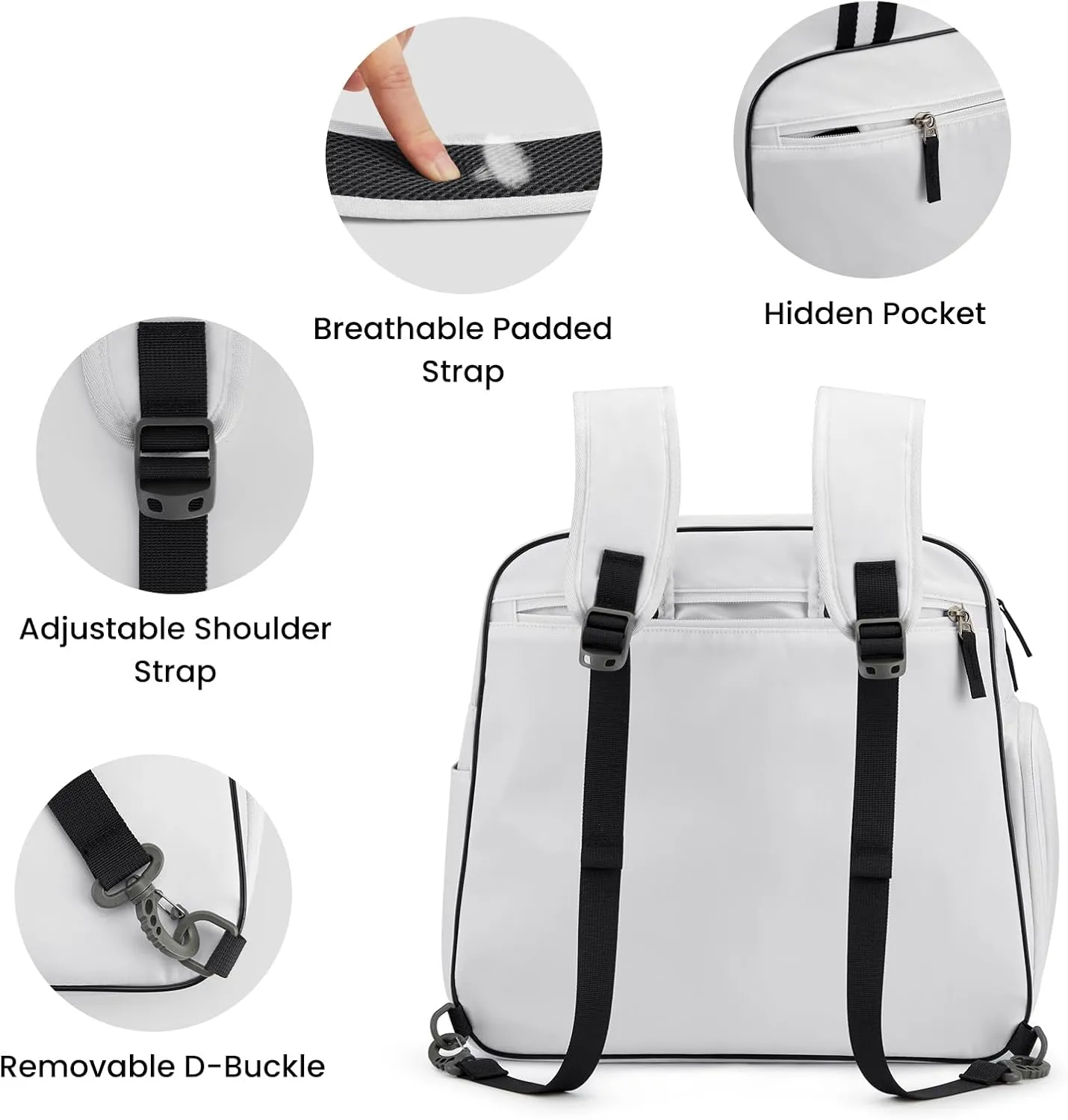 G4Free Pickleball Bag, Pickleball Bag Tote for Women and Men