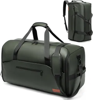 Garment Duffle Bags for Travel,Moulyan Convertible Garment Bag with Shoe Compartment,3 in 1 Waterproof Travel Suit Bag with Shoulder Strap for Men Women