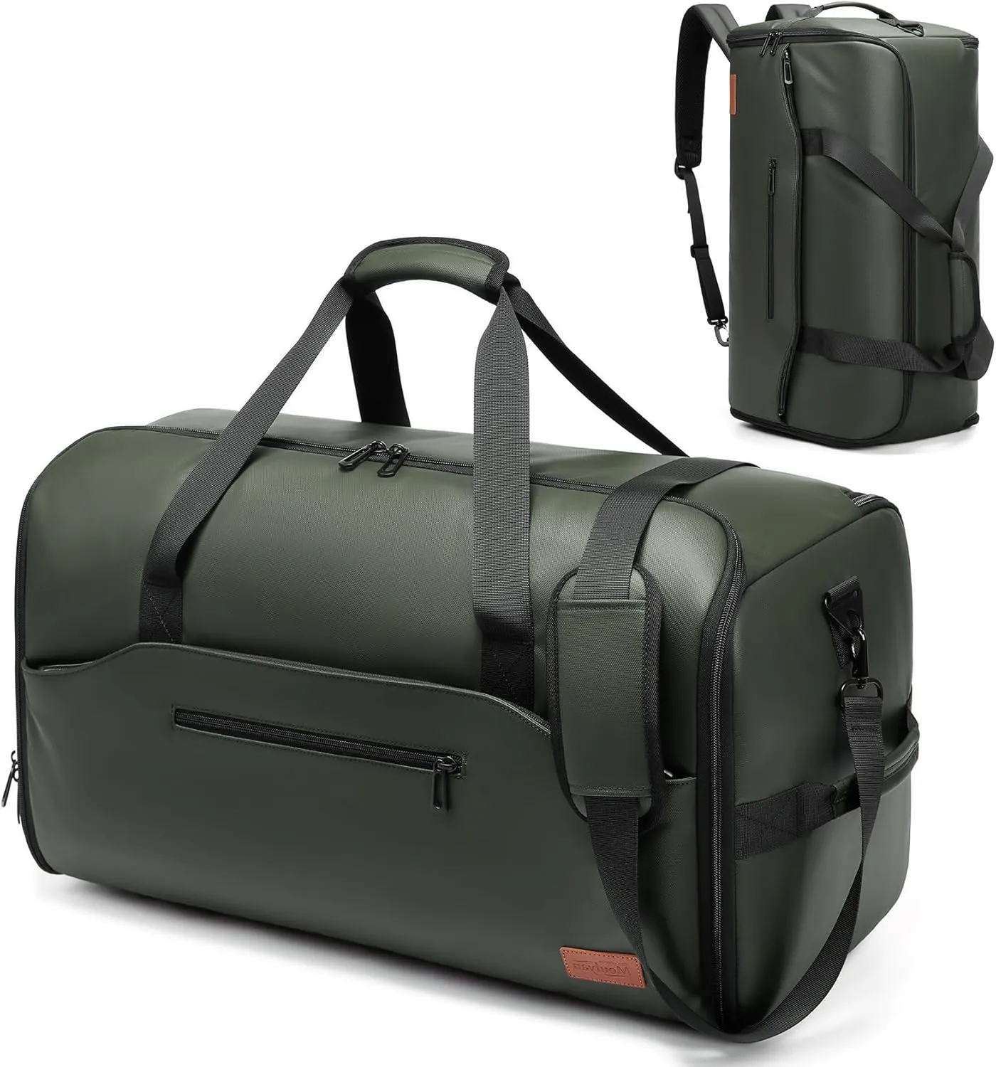 Garment Duffle Bags for Travel,Moulyan Convertible Garment Bag with Shoe Compartment,3 in 1 Waterproof Travel Suit Bag with Shoulder Strap for Men Women
