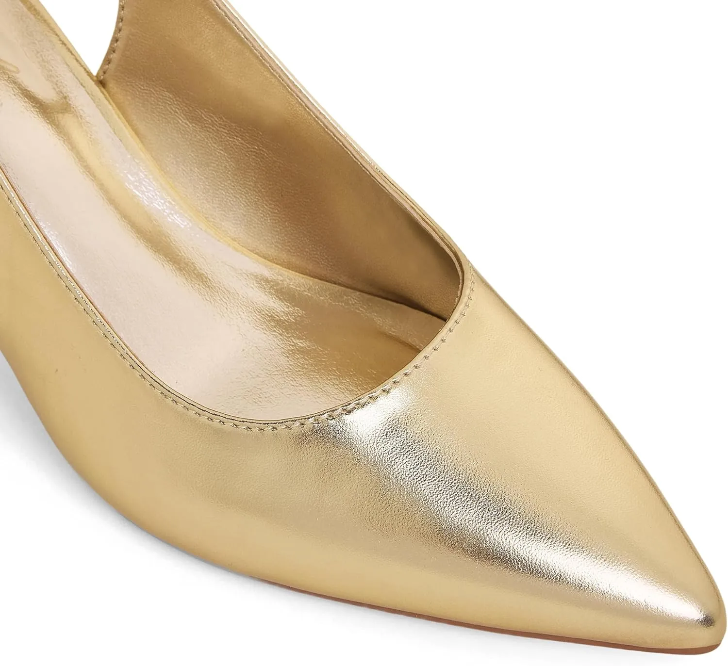 GENSHUO Slingback Kitten Heels for Women Pumps Closed Pointed Toe 2.3 Inch Low Heel Dress Shoes Comfortable Sexy Slip On Wedding Work Party Pumps