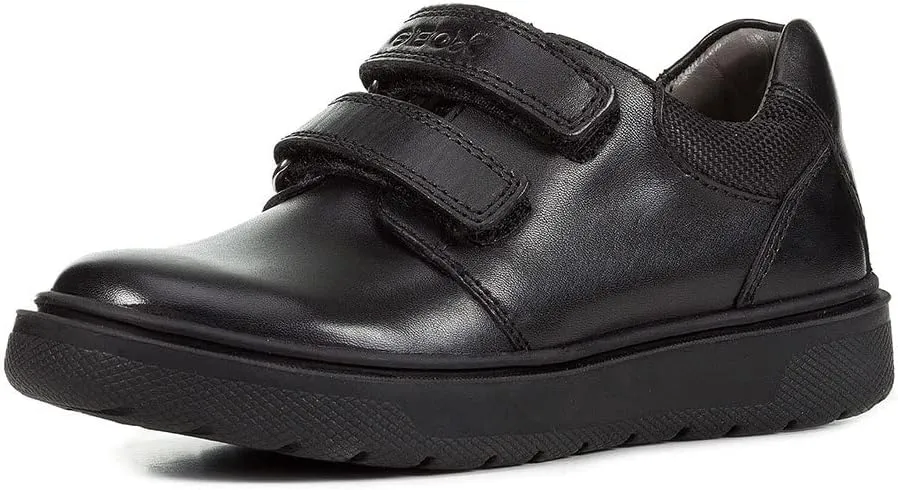 Geox Boy's Riddock 5 Hook-and-Loop Dress Sneaker Shoe School Uniform
