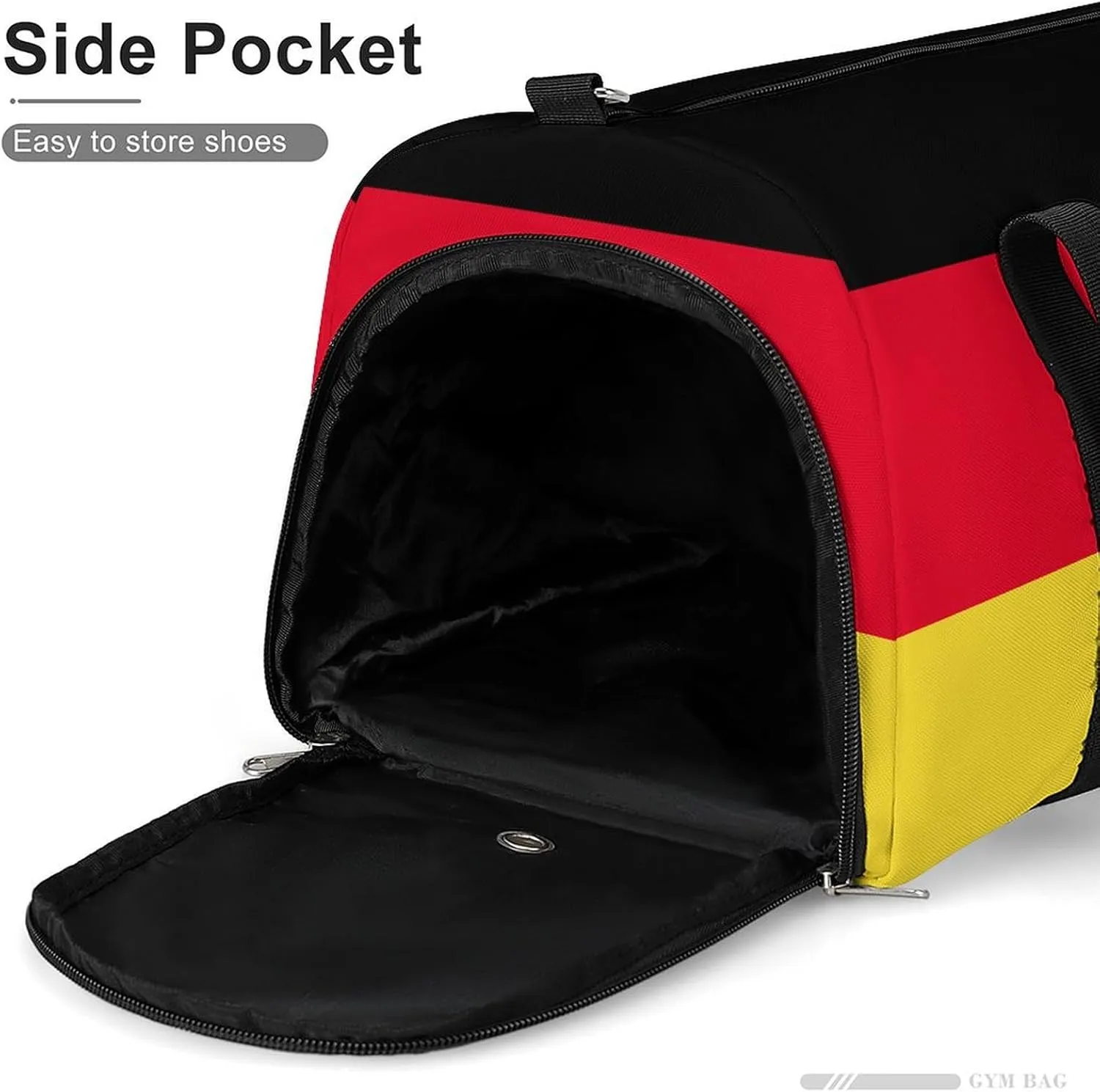 Germany Flag Duffel Bag for Men Women with Wet Pocket Shoe Compartment
