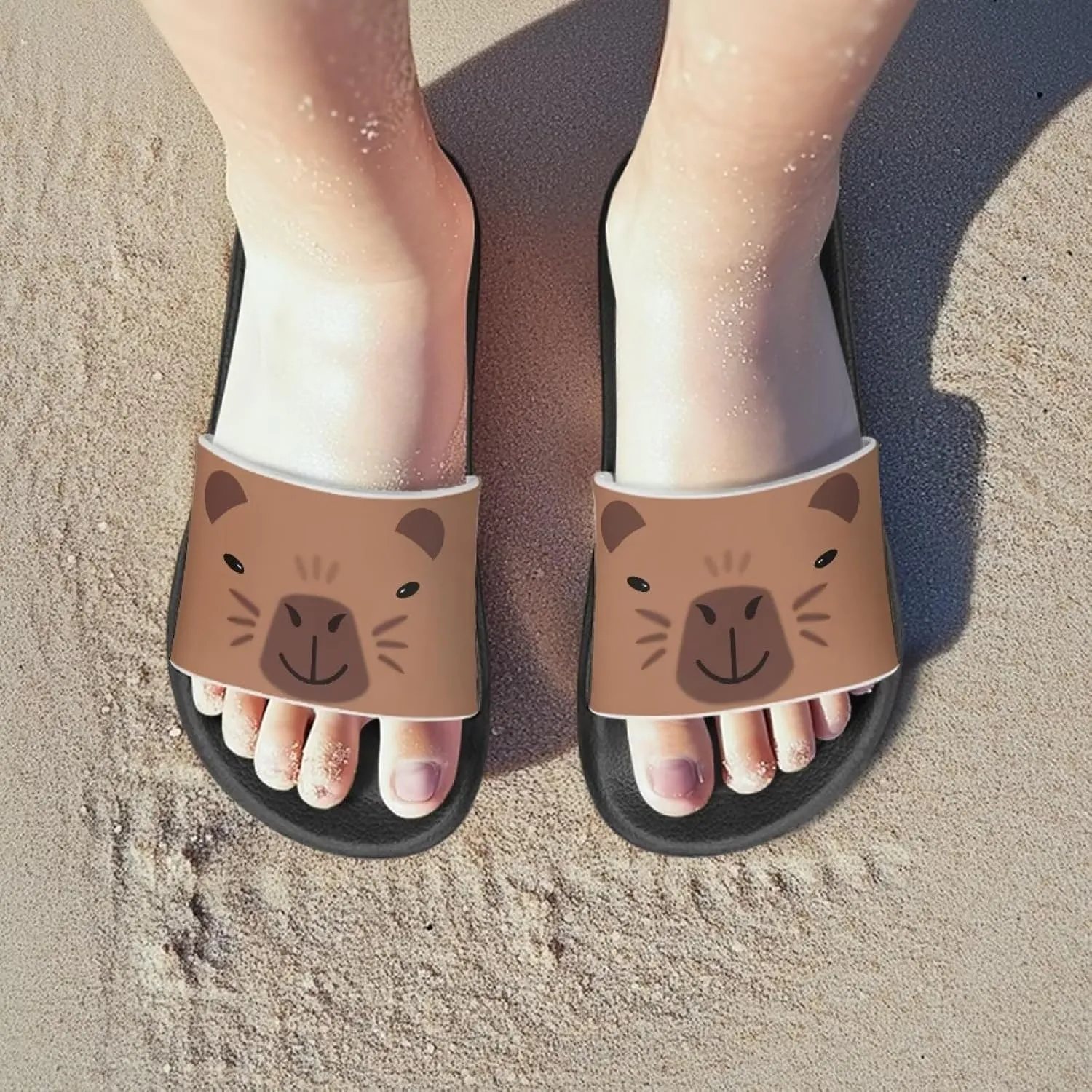 Girls Slide Sandals Lightweight Kids Summer Slippers Suitable Park, Have a Picnic