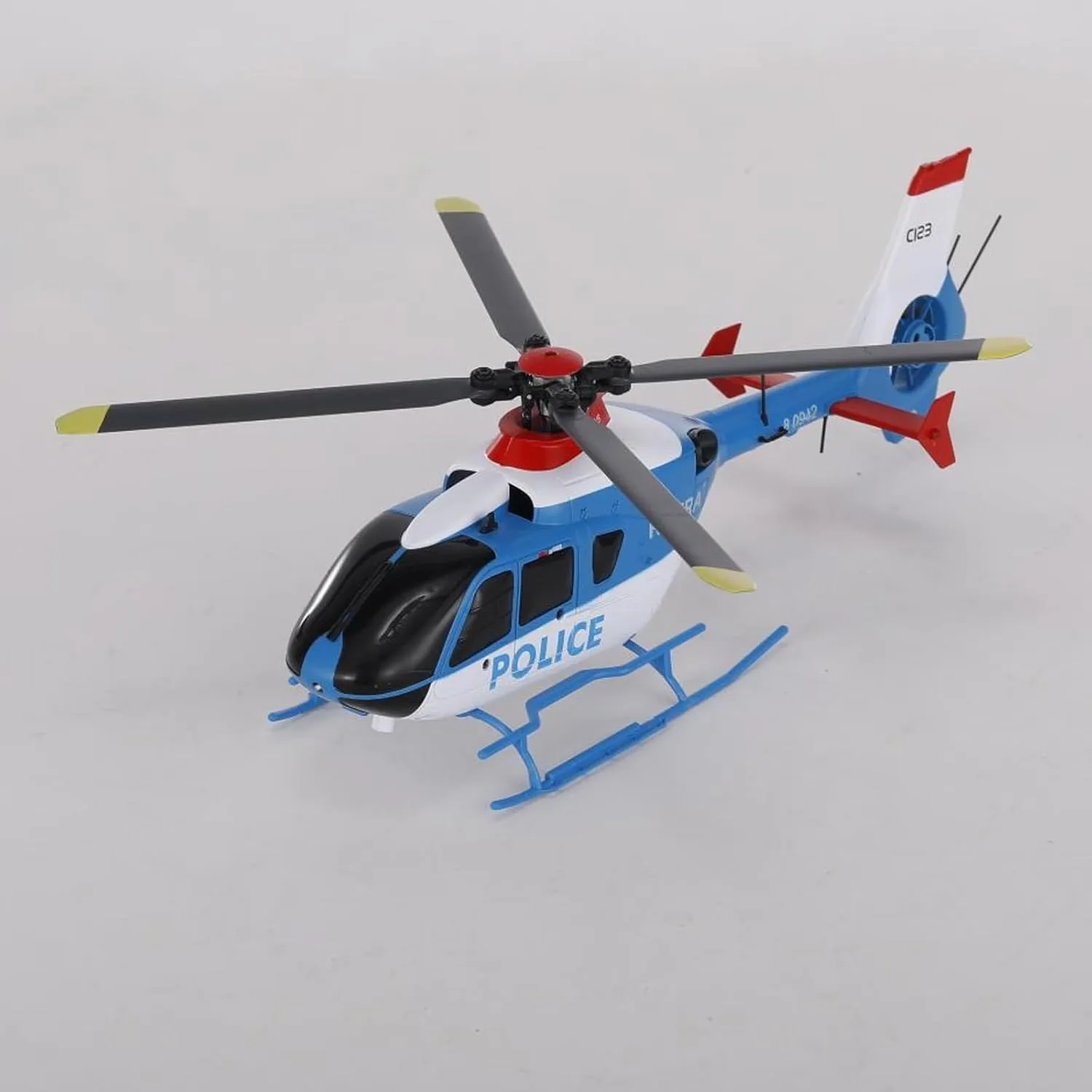 GoolRC C123 RC Helicopter, 6CH Remote Control Helicopter, 1:36 2.4GHz EC135 RC Aircraft with 6-Axis Gyro, 3D Flip, Inverted Flight, Altitude Hold, One Key Take Off/Landing, 2 Battery for Adults (Blue)