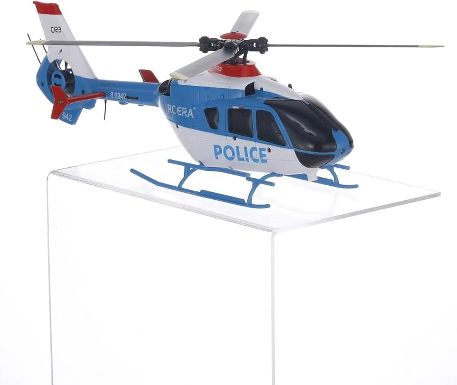 GoolRC C123 RC Helicopter, 6CH Remote Control Helicopter, 1:36 2.4GHz EC135 RC Aircraft with 6-Axis Gyro, 3D Flip, Inverted Flight, Altitude Hold, One Key Take Off/Landing, 2 Battery for Adults (Blue)