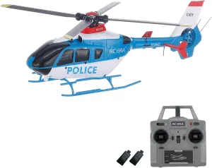 GoolRC C123 RC Helicopter, 6CH Remote Control Helicopter, 1:36 2.4GHz EC135 RC Aircraft with 6-Axis Gyro, 3D Flip, Inverted Flight, Altitude Hold, One Key Take Off/Landing, 2 Battery for Adults (Blue)