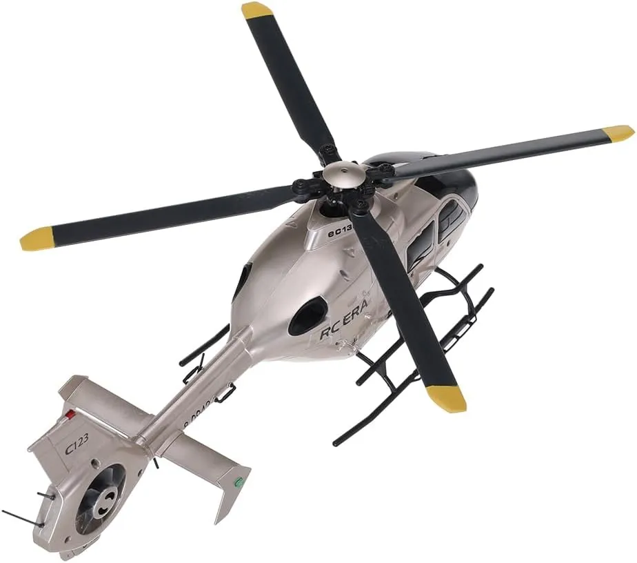 GoolRC C123 RC Helicopter, 6CH Remote Control Helicopter, 2.4GHz EC135 RC Aircraft with 6-Axis Gyro, 3D Flip, Inverted Flight, Altitude Hold, One Key Take Off/Landing, 2 Battery for Adults (Champagne)