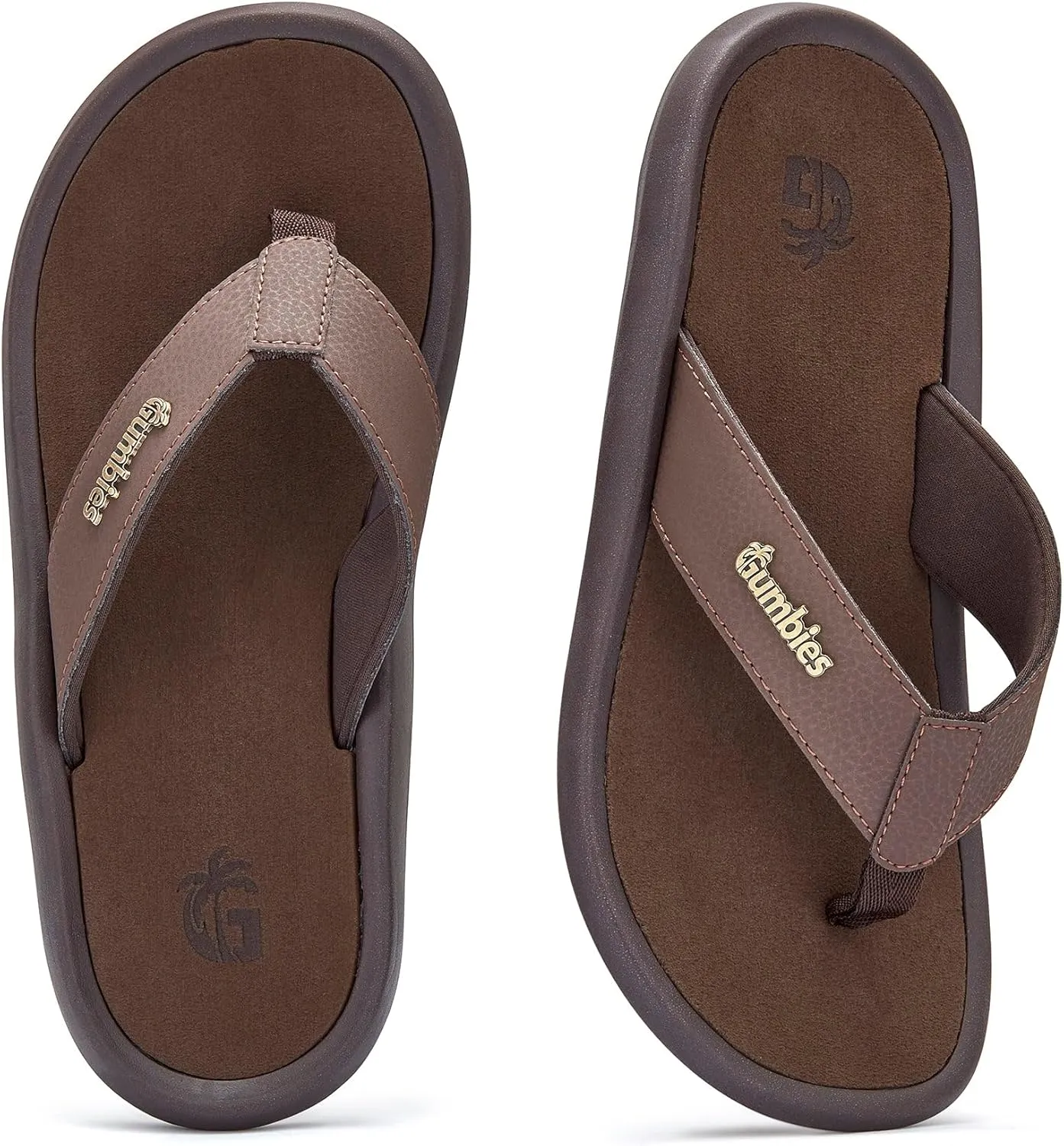 Gumbies Noosa Unisex Flip-Flop, with Arch Support Supersoft Brush EVA Footbed, Soft Cotton Backed Strap & Recycled Rubber Sole - Comfort Guaranteed