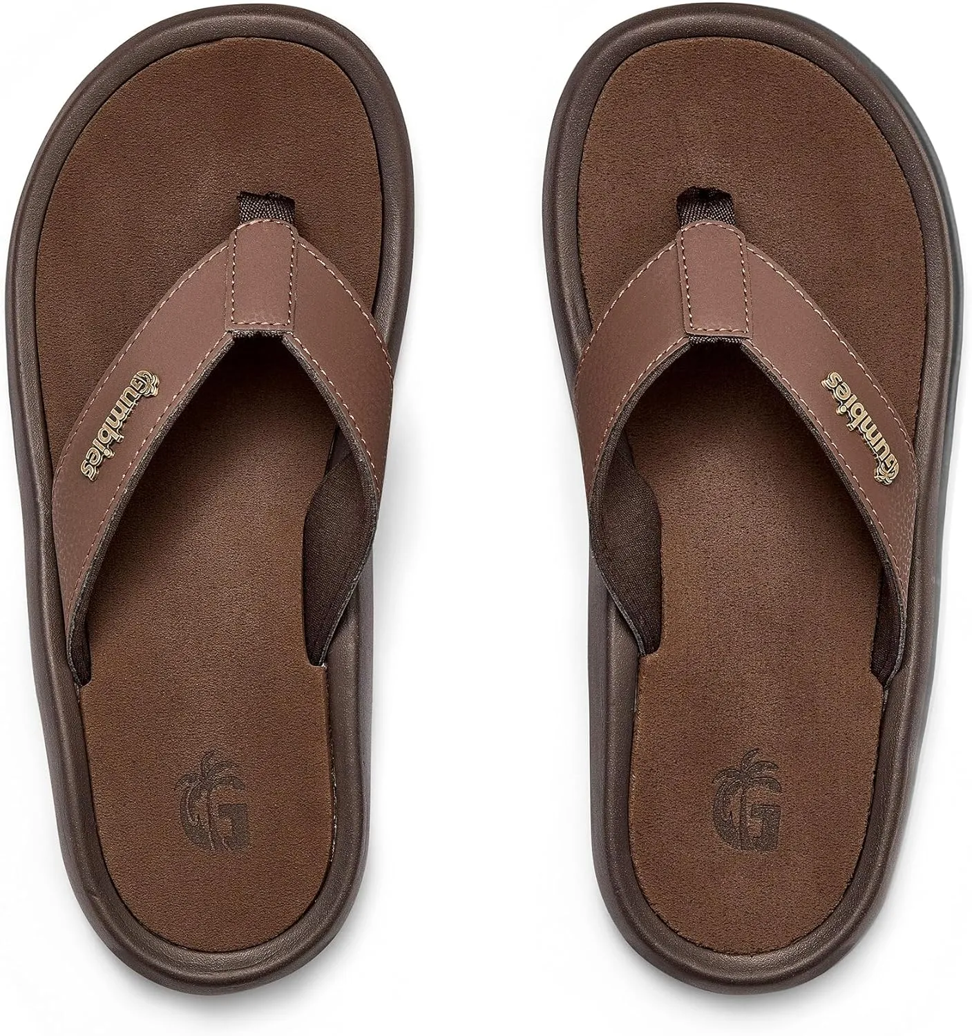 Gumbies Noosa Unisex Flip-Flop, with Arch Support Supersoft Brush EVA Footbed, Soft Cotton Backed Strap & Recycled Rubber Sole - Comfort Guaranteed