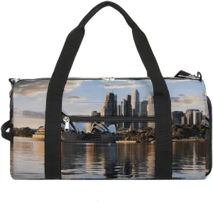 Gym Bag City Sydney Duffel Bag for Men Women Overnight Bag with Shoe Compartment Workout Bags