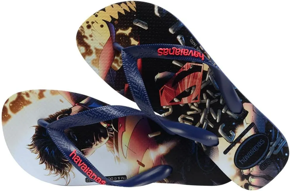 Havaianas - Top Heróis DC Comfortable, Durable and Lightweight Flip Flops with Hero Sole, Unisex Adult