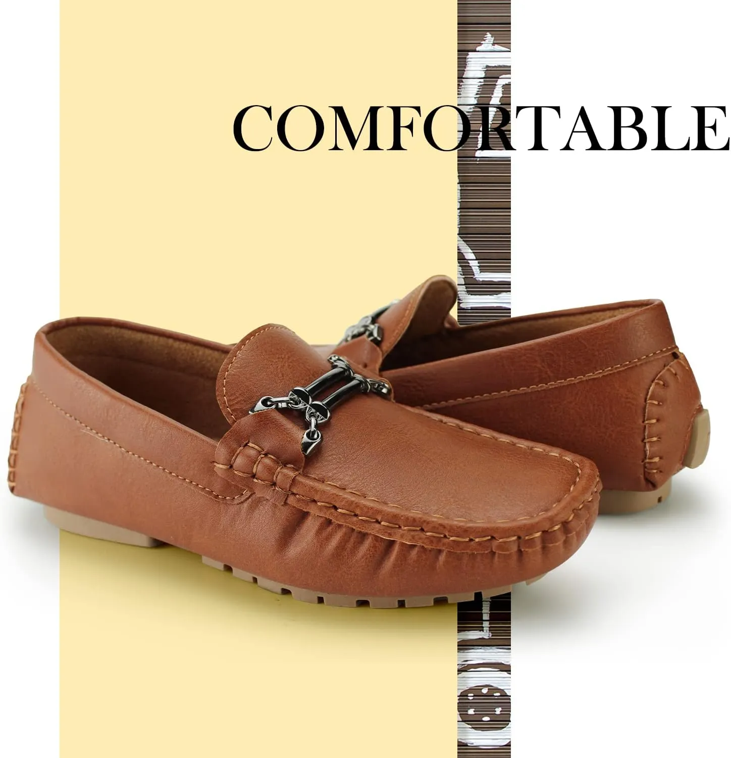 Hawkwell Kids Casual Penny Loafer Moccasin Dress Driver Shoes(Toddler/Little Kid/Big Kid)
