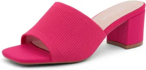 Herstyle Women's Low Heel Slip-On Heeled Mules 2025, Chunky Block Heeled Sandals & Dressy Small Heels, Square Toe | Comfortable Casual Slides for Everyday, Party & Wedding