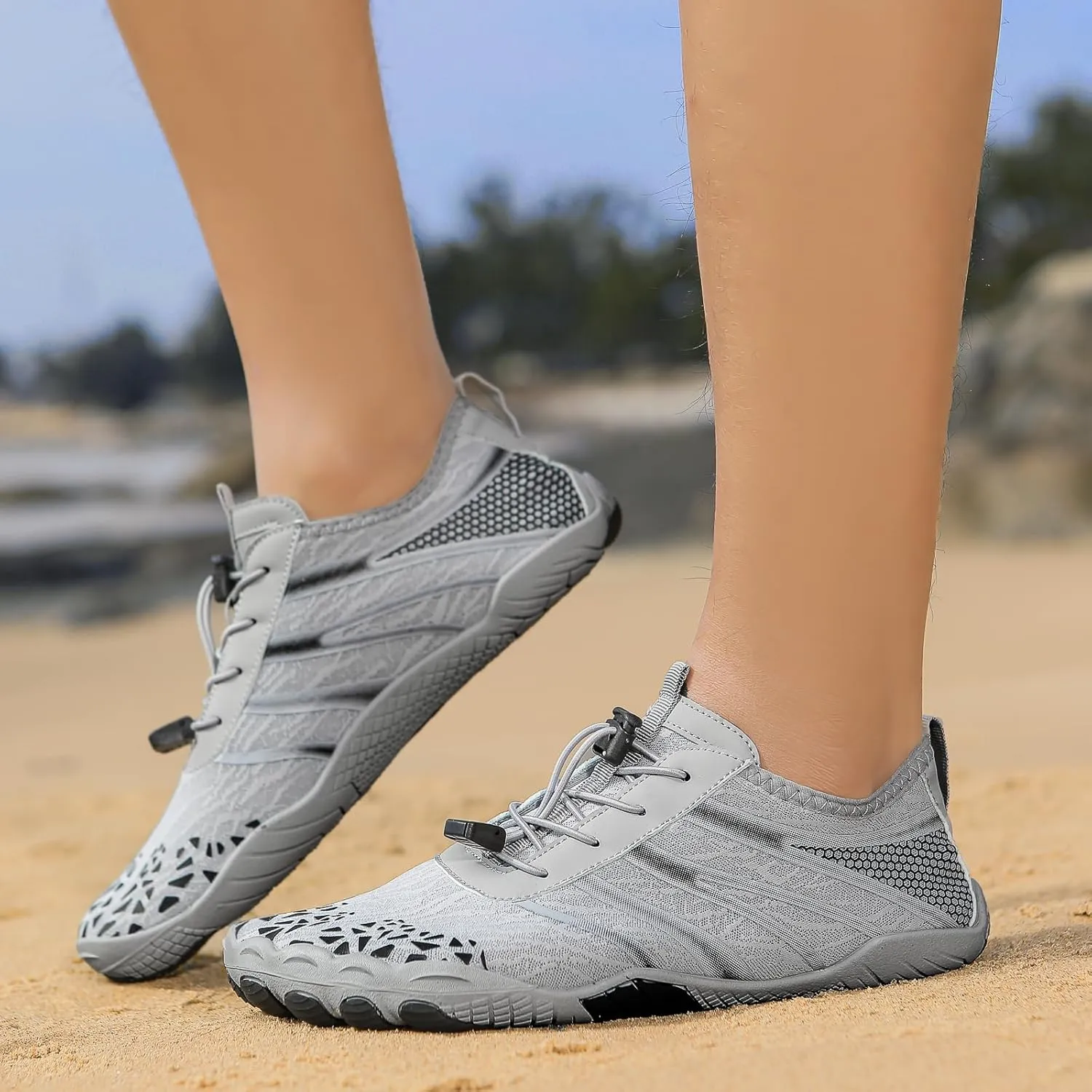 Hike Barefoot Shoes Womens Mens, Pro Water Shoes Barefoot Hike Shoes, Wide Toe Box Non-Slip Breathable