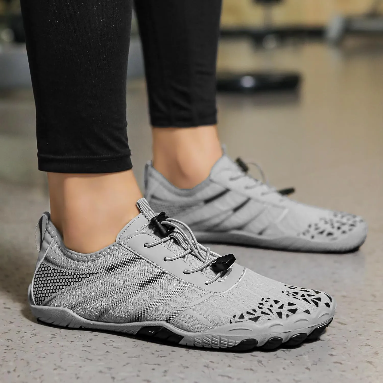 Hike Barefoot Water Shoes for Women Men, Barefoot Shoes with Wide Toe Box, Non-Slip & Quick Dry Breathable Aqua Socks for Beach Pool Aqua Swim Surf Hiking Walking Shoes