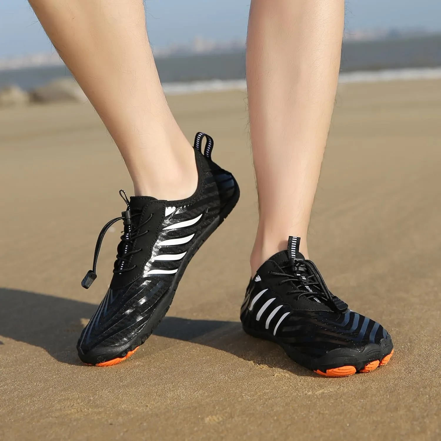 Hike Barefoot Water Shoes for Women Men, Barefoot Shoes with Wide Toe Box, Non-Slip & Quick Dry Breathable Aqua Socks for Beach Sports Pool Swim Surf Hiking Fishing Walking Shoes