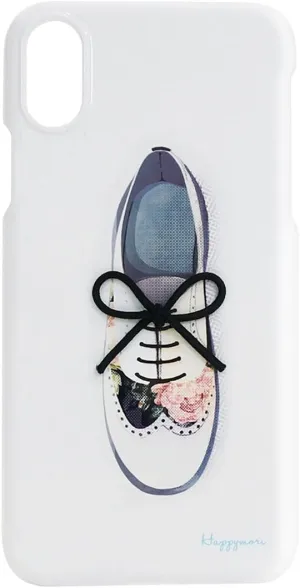HM10266i8 iPhone Xs/X Case, Flower Shoe Bar Oxford (Happy Mori Flower Shoe Bar) iPhone Cover, 5.8-Inch