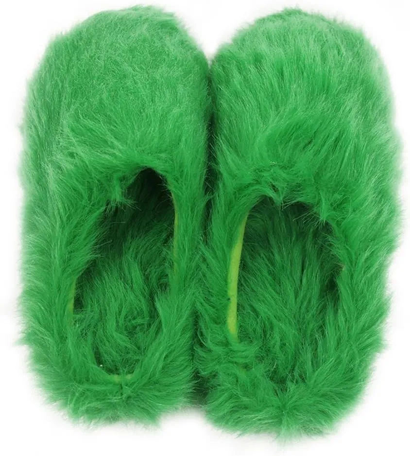 Home Slipper Women's Warm Cute Long Fleece Plush Indoor House SPA Slippers Clogs
