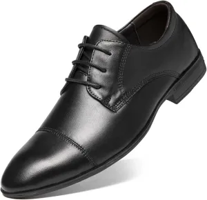 HOOENG Dress Oxford Formal Shoes for Men Lace Up Crocodile Print Derby Shoes Round Cap Toe Leather Slip Resistant Block Heel Low Top Anti-Slip Wedding (Size : 6, 颜色 : Crocodile Print)