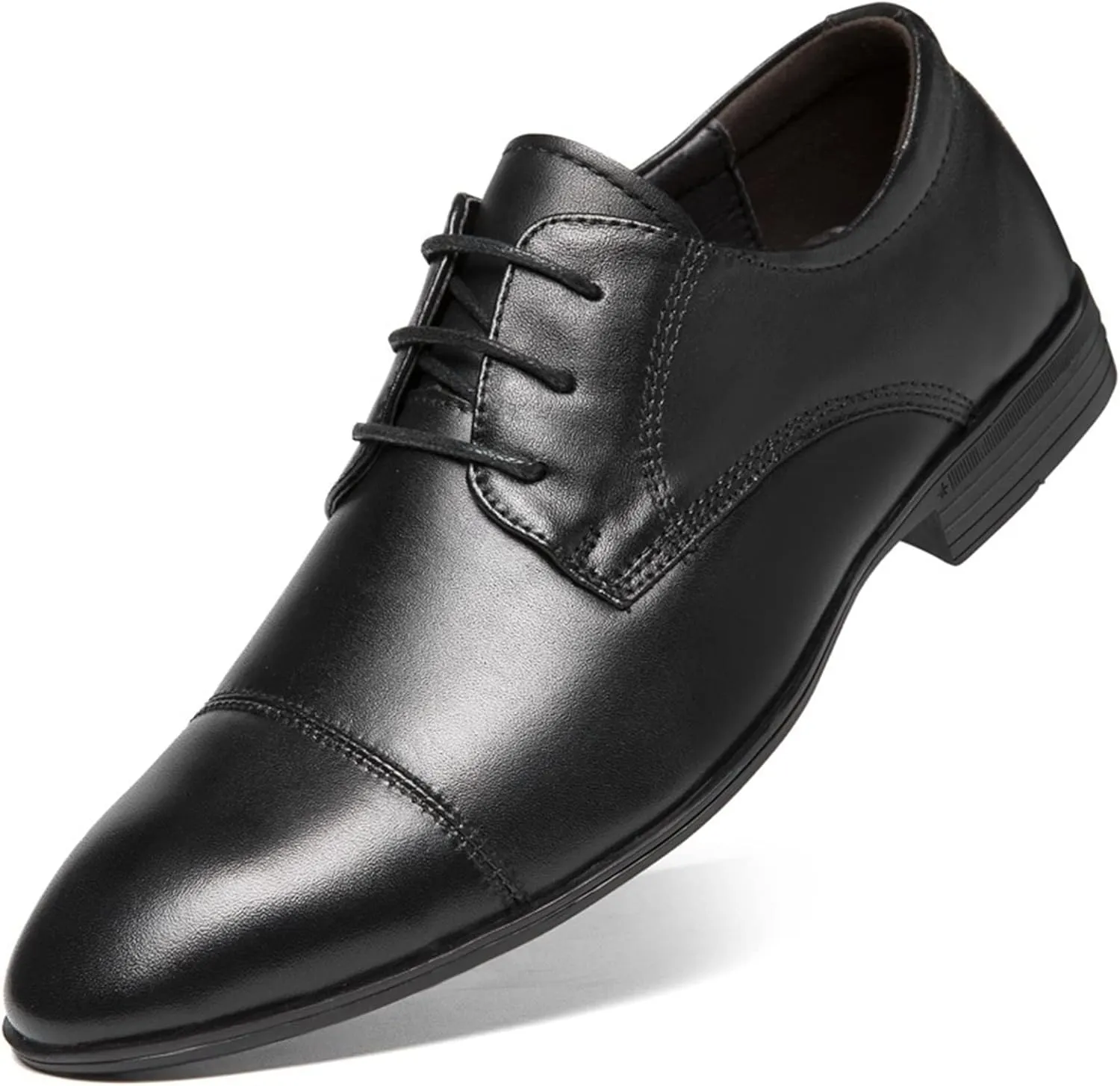 HOOENG Dress Oxford Formal Shoes for Men Lace Up Crocodile Print Derby Shoes Round Cap Toe Leather Slip Resistant Block Heel Low Top Anti-Slip Wedding (Size : 6, 颜色 : Crocodile Print)