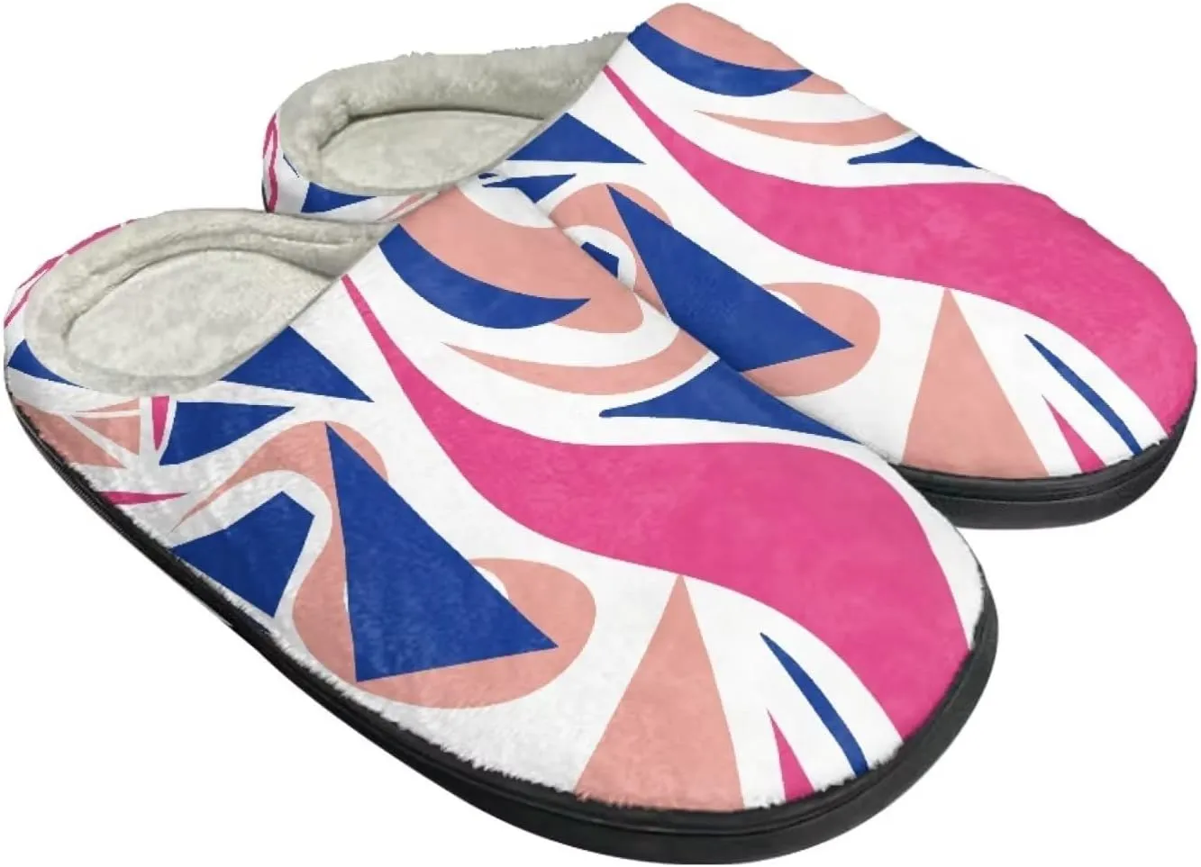 House Home Slippers for Women Men, Spa Slippers Casual Cloesd Toe Indoor Slippers Cozy Warm Bedroom Shoes Indoor Slide