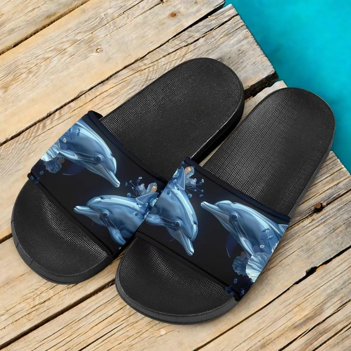 Howilath Novelty Pattern Summer Slide Slippers for Women Kids, Comfortable Soft Sole Non-Slip Slippers Slide Sandal