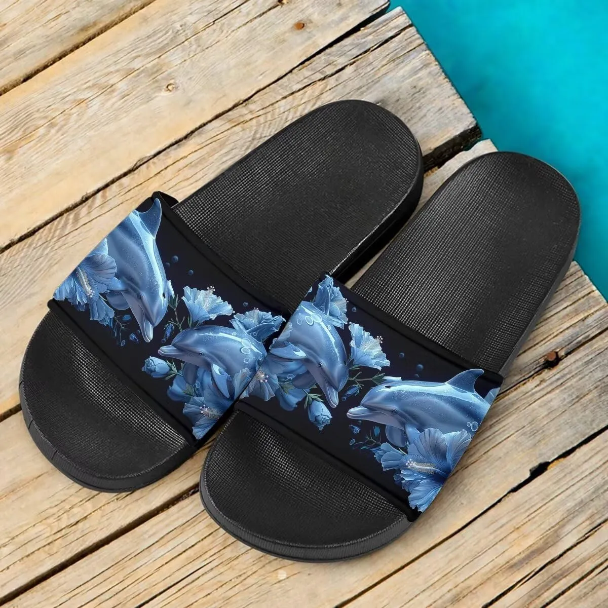Howilath Novelty Pattern Summer Slide Slippers for Women Kids, Comfortable Soft Sole Non-Slip Slippers Slide Sandal