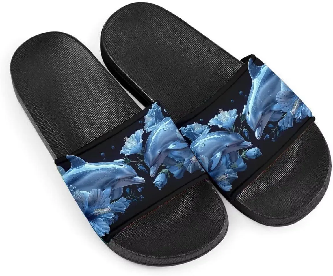 Howilath Novelty Pattern Summer Slide Slippers for Women Kids, Comfortable Soft Sole Non-Slip Slippers Slide Sandal